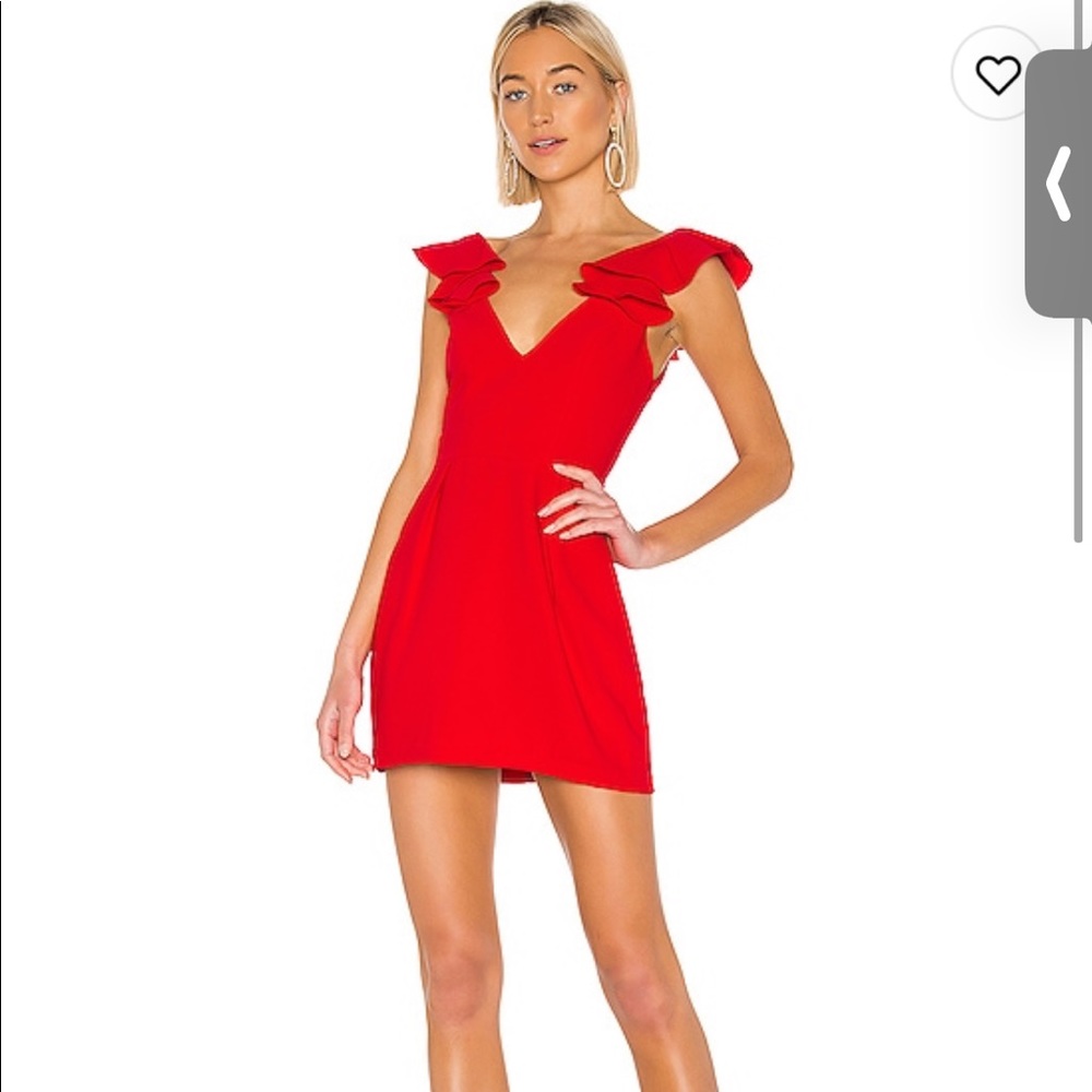 Amanda Uprichard Gimlet dress in lipstick